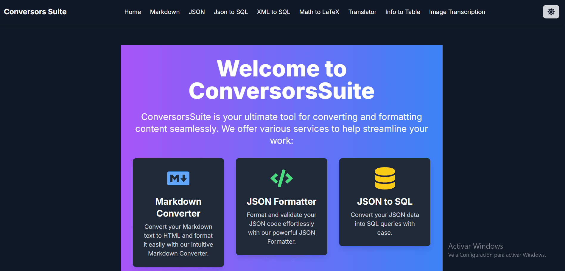 Conversors Suite